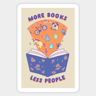 More books, less people Magnet